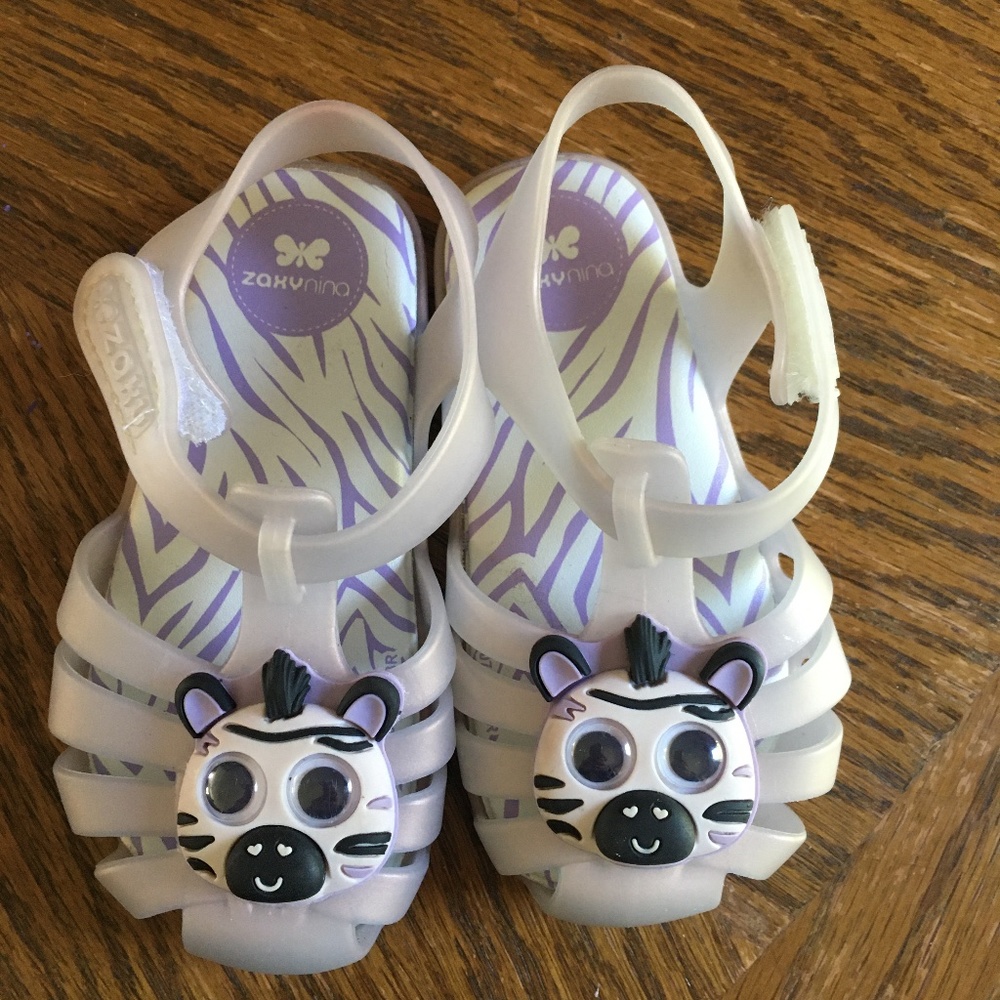 Girls Zaxy nina Zebra Sandal size 8